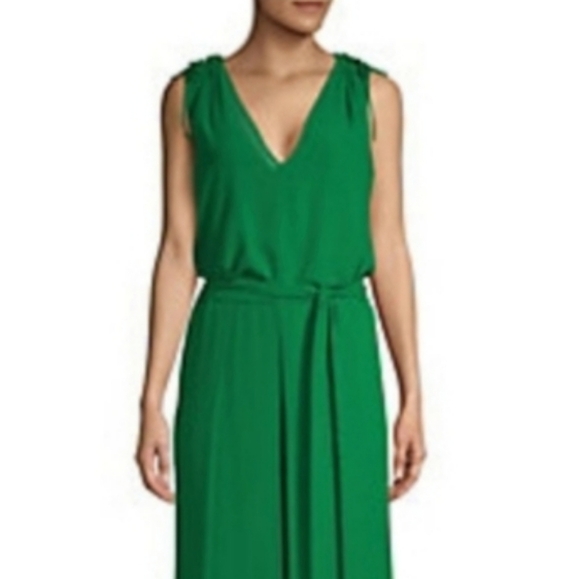 VINCE Camuto Cropped Leght Chiffon Jumpsuit - Picture 3 of 11